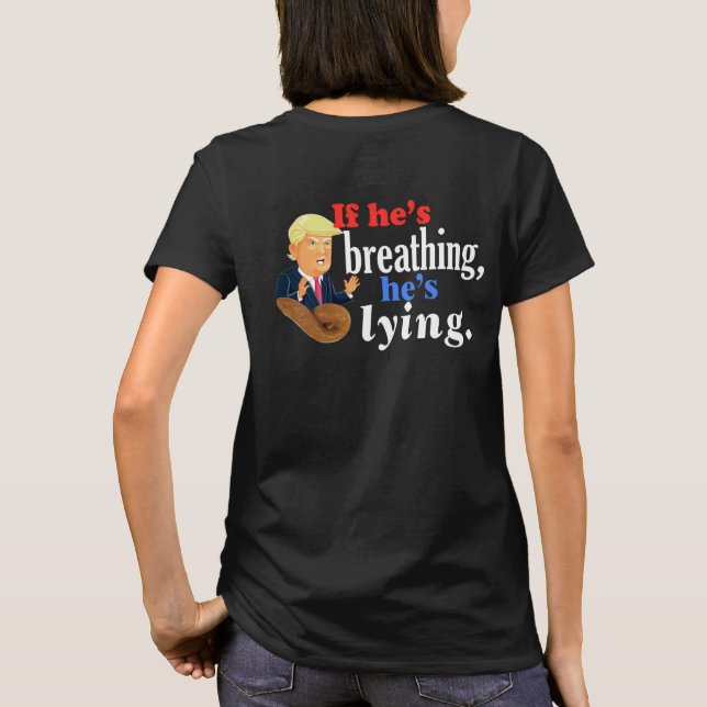 T-shirt protestation politique il ment (Dos)