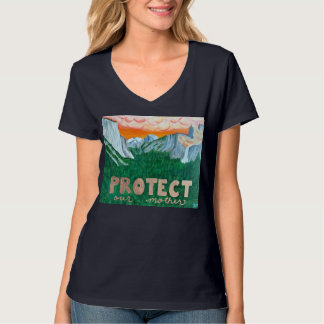 T-shirt protestation, protection de la nature maternelle,
