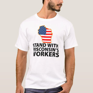 T-shirt Protestations du Wisconsin