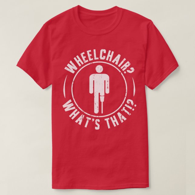 T-shirt Prothèse de jambe amputée perdue (Design devant)