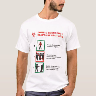 T-shirt Protocole de réponse de secours de zombi