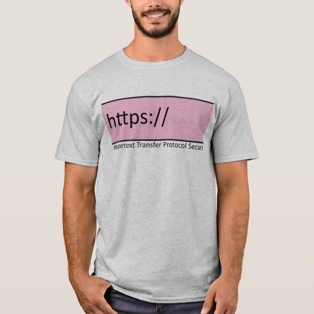 T-shirt protocole de transfert hypertexte sécurisé https (Devant)