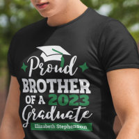 Proud Brother 2023 diplômé noir vert nom casquette