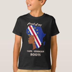 T-shirt Proud Cape Verdean Roots Black History Month Women
