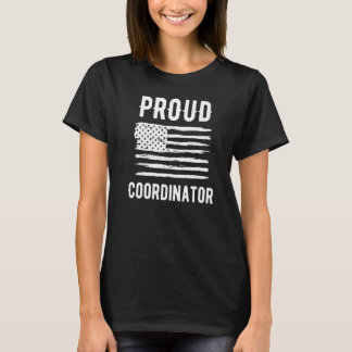 T-shirt Proud Coordinator Profession American Flag Premium