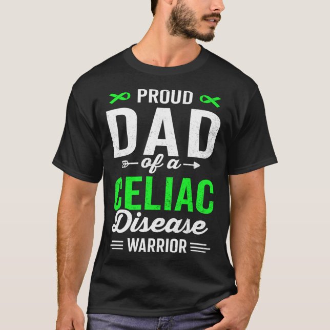 T-shirt Proud Dad of a Celiac Disease Warrior Survivor Awa (Devant)