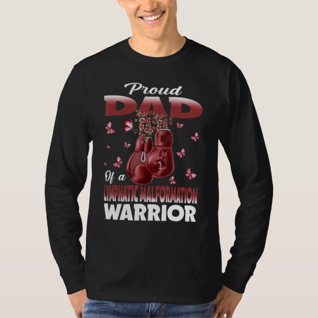 T-shirt Proud Dad Of A Lymphatic Malformation Warrior Awar (Devant)