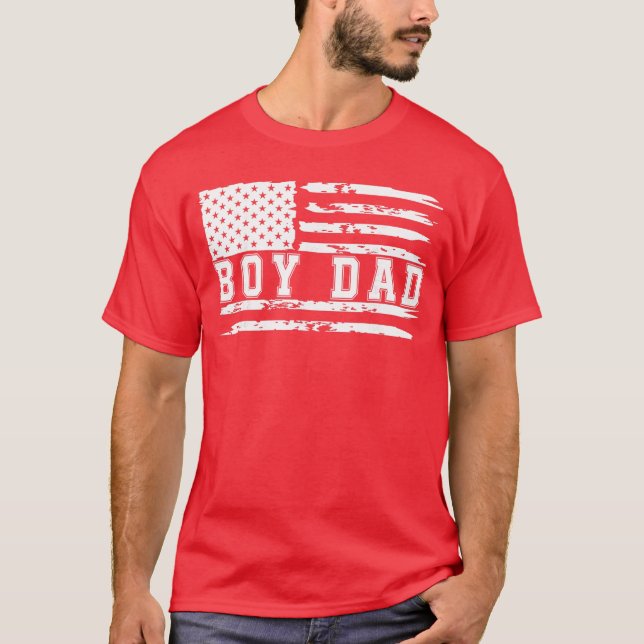 T-shirt Proud Dad of Boy Father of Boys for Dad Xmas Fathe (Devant)