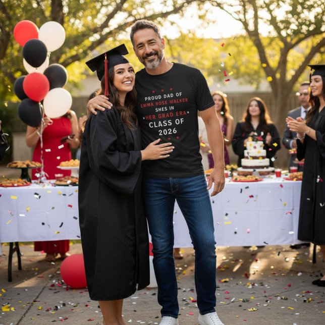 T-shirt Proud Dad of Her Grad Era Class of 2026 (Créateur téléchargé)