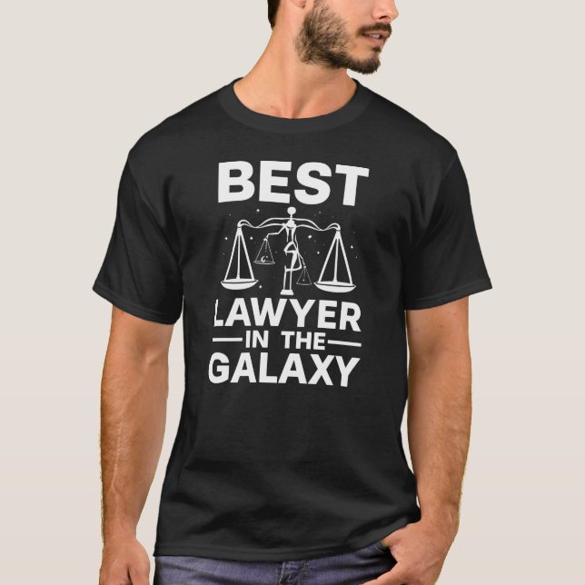T-shirt Proud Dad(or Mom)of the Best Lawyer in the Galaxy (Devant)