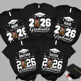 T-shirt Proud Family Graduate Tshirts: Senior 2026 Gift