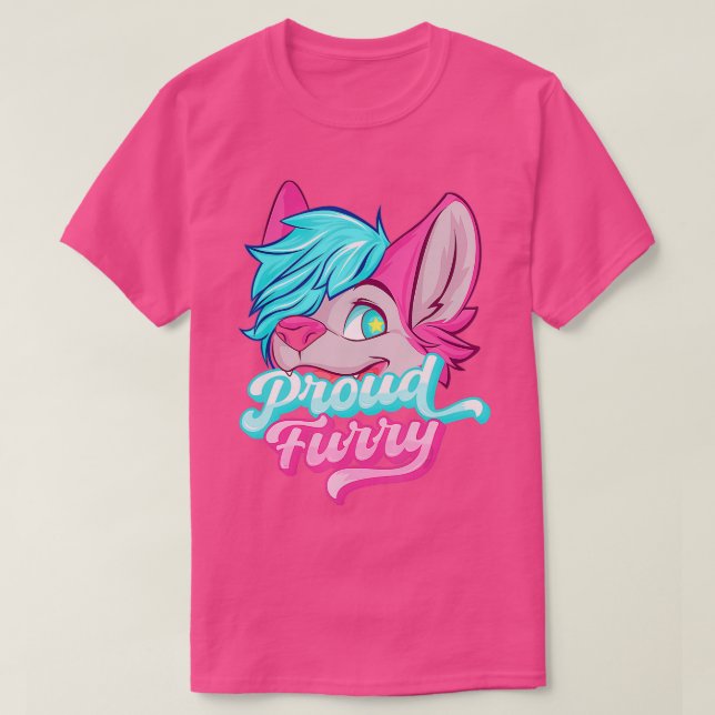 T-shirt Proud Furry Fandom Furries Tails Ears Furry Person (Design devant)