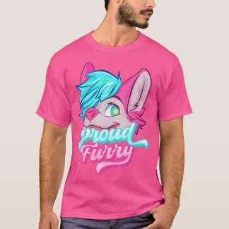 T-shirt Proud Furry Fandom Furries Tails Ears Furry Person