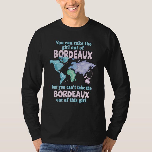 T-shirt Proud Girl From Bordeaux Relocation From Bordeaux (Devant)