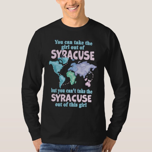 T-shirt Proud Girl From Syracuse  Relocation From Syracuse (Devant)