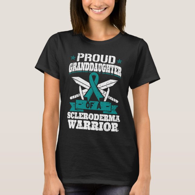 T-shirt Proud Granddaughter Of A Scleroderma Warrior Aware (Devant)