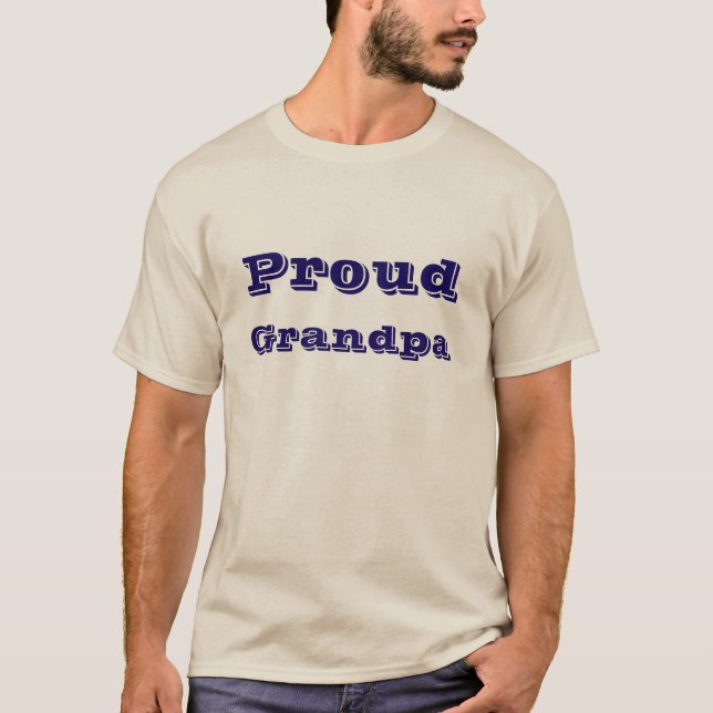 T-shirt Proud Grandpa (Devant)