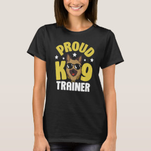 T-shirt Proud K9 Trainer Handler Chien Handler Handler Pre