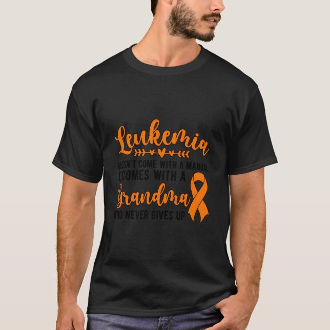 T-shirt Proud Leukemia Grandma Of A Leukemia Warrior Grand (Devant)