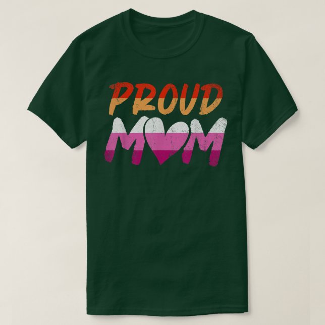 T-shirt Proud Mama Lesbian (Design devant)