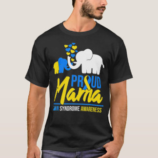 T-shirt Proud Mama Maman Down Syndrome d'awareness Day Cut