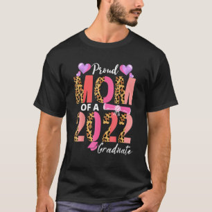 T-shirt Proud Maman Of A 2022 Graduate Leopard Print Maman
