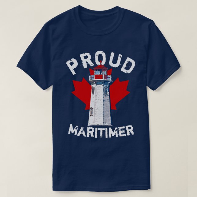 T-shirt Proud Maritimer chemise Nouvelle-Écosse peggy's co (Design devant)