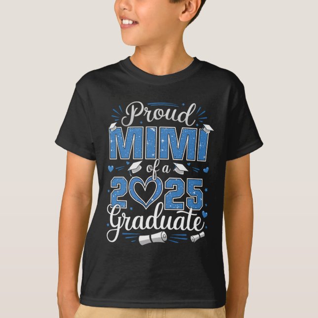 T-shirt Proud Mimi Of A Cl Of 2025 Graduate 2025 Senior Mi (Devant)