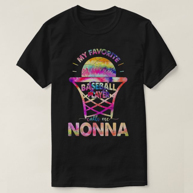 T-shirt Proud Nonna of Basketball Player Tie Dye Lover Mot (Design devant)