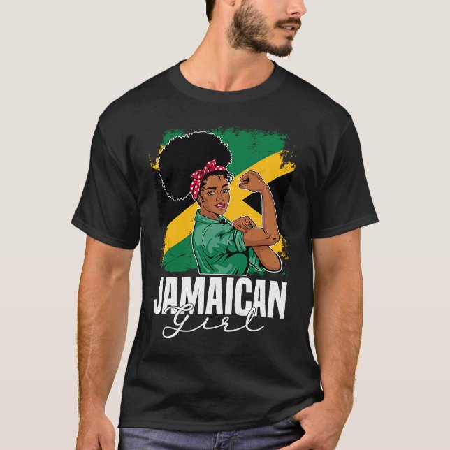 T-shirt Proud Of My Jamaican Roots Jamaica BHM BLM Pride A (Devant)