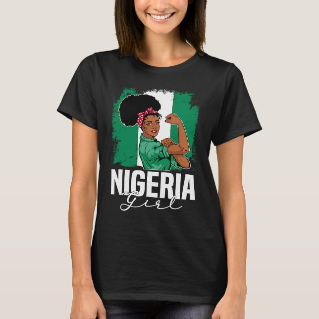 T-shirt Proud Of My Nigerian Roots Nigeria BHM BLM Pride A (Devant)