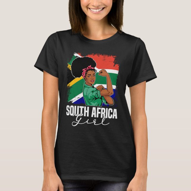 T-shirt Proud Of My South Africa Roots South African BHM A (Devant)