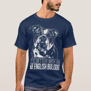T-shirt Proud Olde English Bulldog vie meilleur chien
