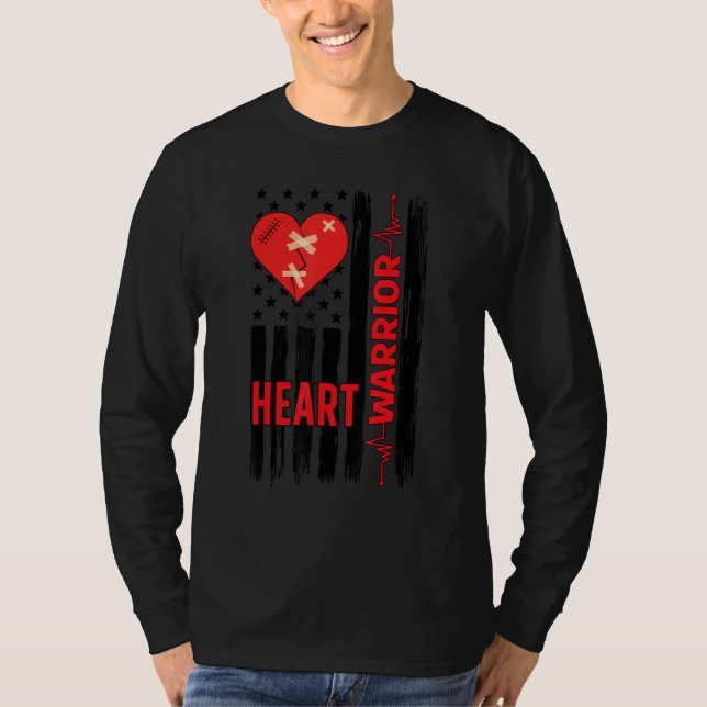 T-shirt Proud Open Heart Surgery Warrior Open Heart Surger (Devant)