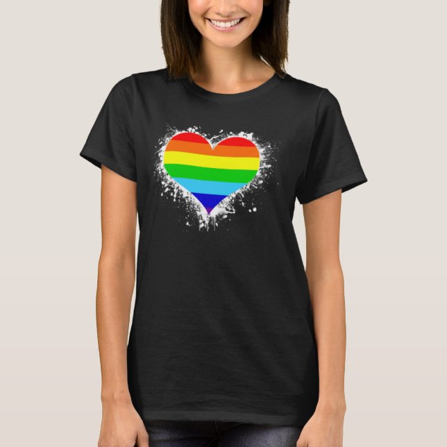 T-shirt Proud Pansexual Transgender Queer LGBTQ+ Love Equa (Devant)
