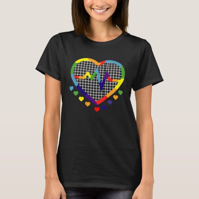 T-shirt Proud Pansexual Transgender Queer LGBTQ+ Love Equa (Devant)