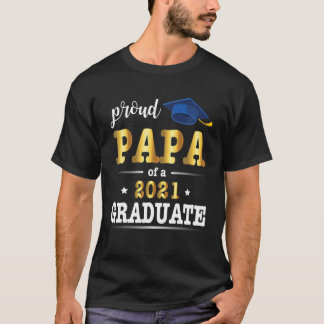 T-shirt Proud Papa D'Une Classe D'Étudiants Supérieurs De 