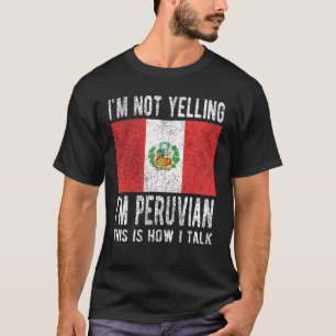 T-shirt Proud Peruvian Heritage Pérou Roots Péruvian Fla