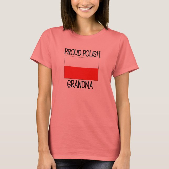 T-shirt Proud Polish Grandma (Devant)