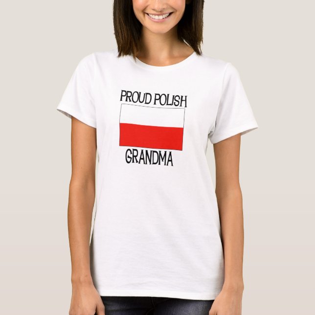T-shirt Proud Polish Grandma (Devant)