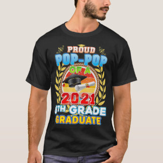 T-shirt Proud Poppop D'Une Journée Dernière De 8E Année 20