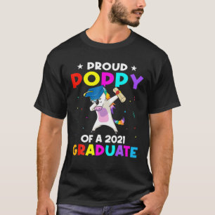 T-shirt Proud Poppy D'Une Unicorne Diplômée De 2021 Dabbin