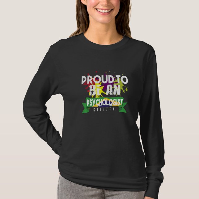 T-shirt Proud psychologist citizen Profession career worke (Devant)