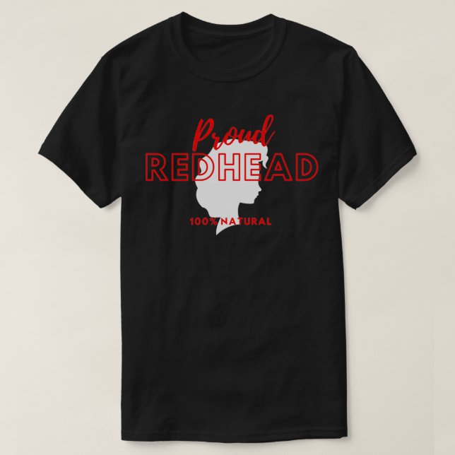 T-shirt Proud rousse 100 naturel (Design devant)