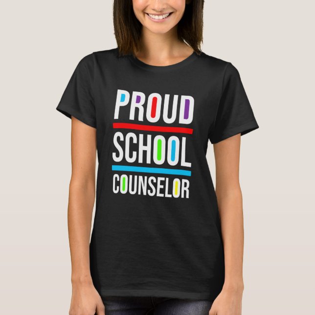 T-shirt Proud School Counselor Africa Pride Black History  (Devant)