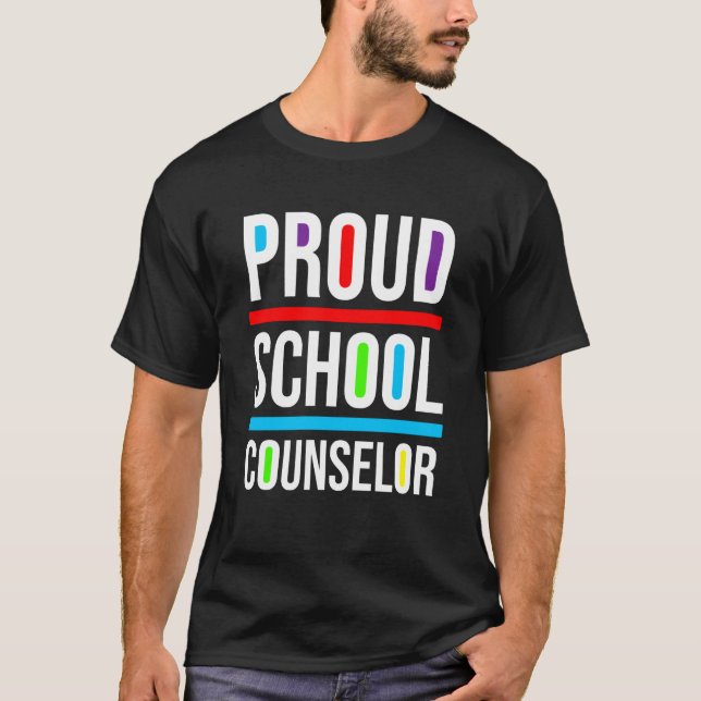 T-shirt Proud School Counselor Africa Pride Black History  (Devant)