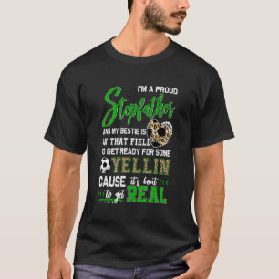 T-shirt Proud Soccer Stepfather Soccer Family Matching 2