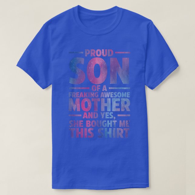 T-shirt Proud son of a freaking mother soninlaw  (Design devant)