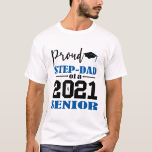 T-shirt Proud Step Dad d'un senior de 2021