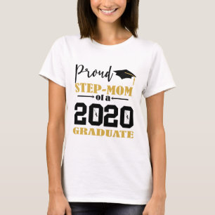 T-shirt Proud Step Mom of a 2020 Graduate